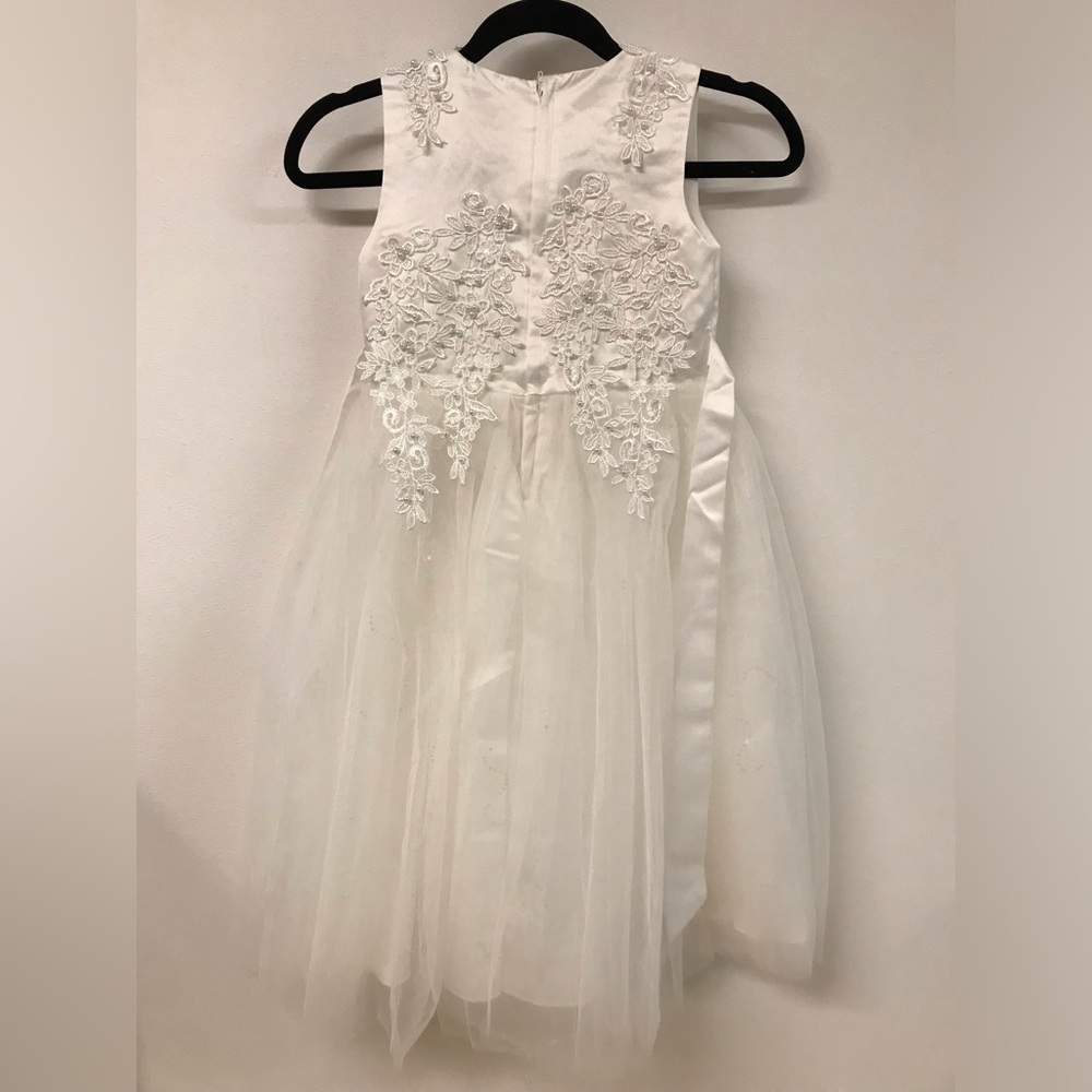 Big Girls First Holy Communion Church Easter Party Wedding Pearls Girl Dress - Picture 2 of 4